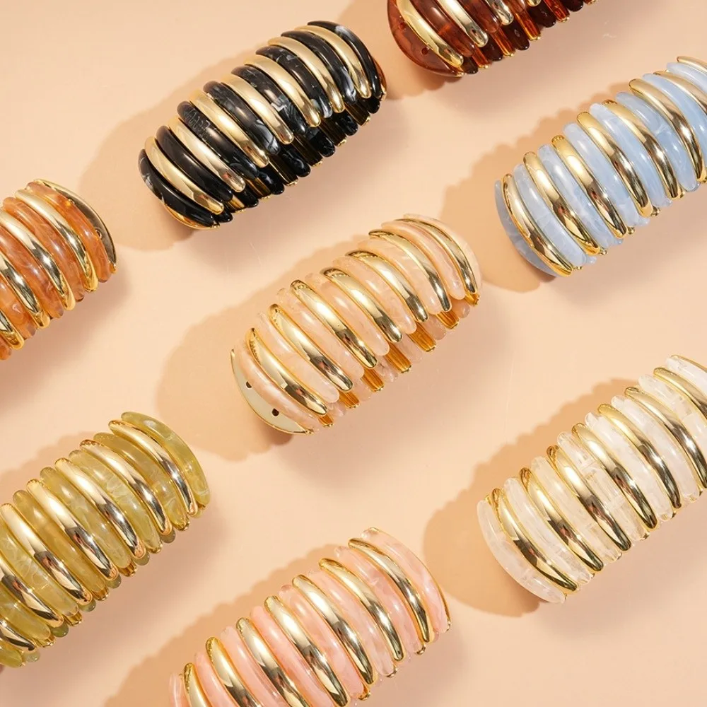 واسعة الاكريليك الإسورة البوهيمي مطاطا حبل حبة مبالغ فيها سوار أوروبا الأمريكية نمط الهيب هوب الرجعية اليد الدائري الديكور #3