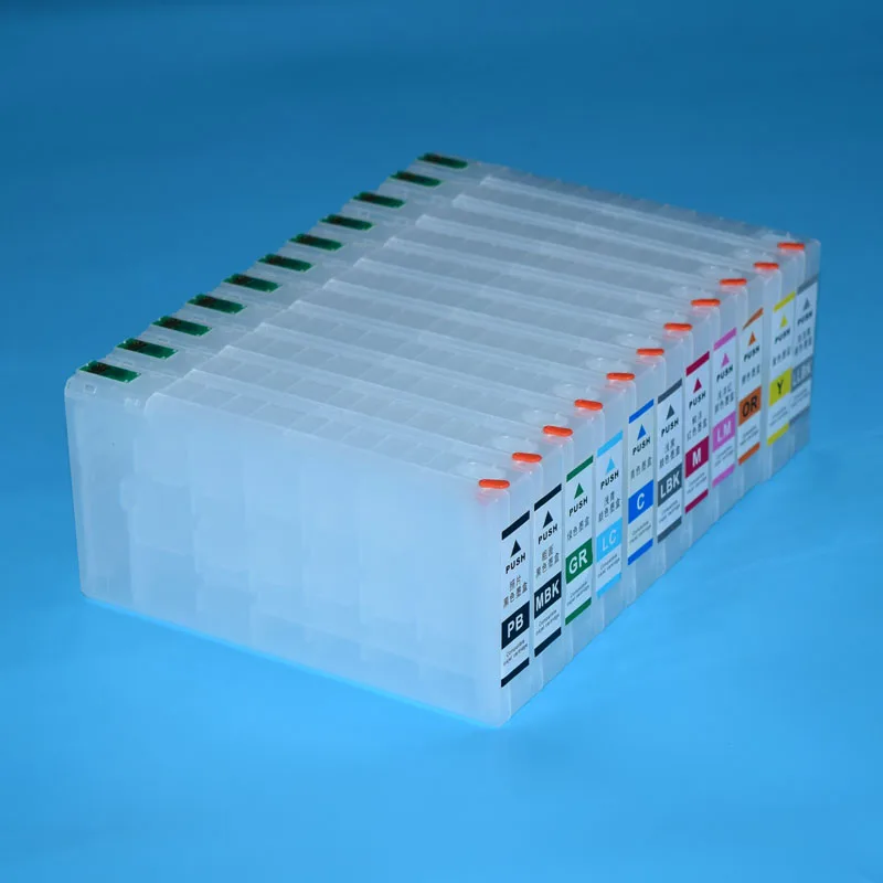 11Colors 275ml T913 Refillable Ink Cartridge with Chip For Epson SureColor SC-P5000 P5000 Printer