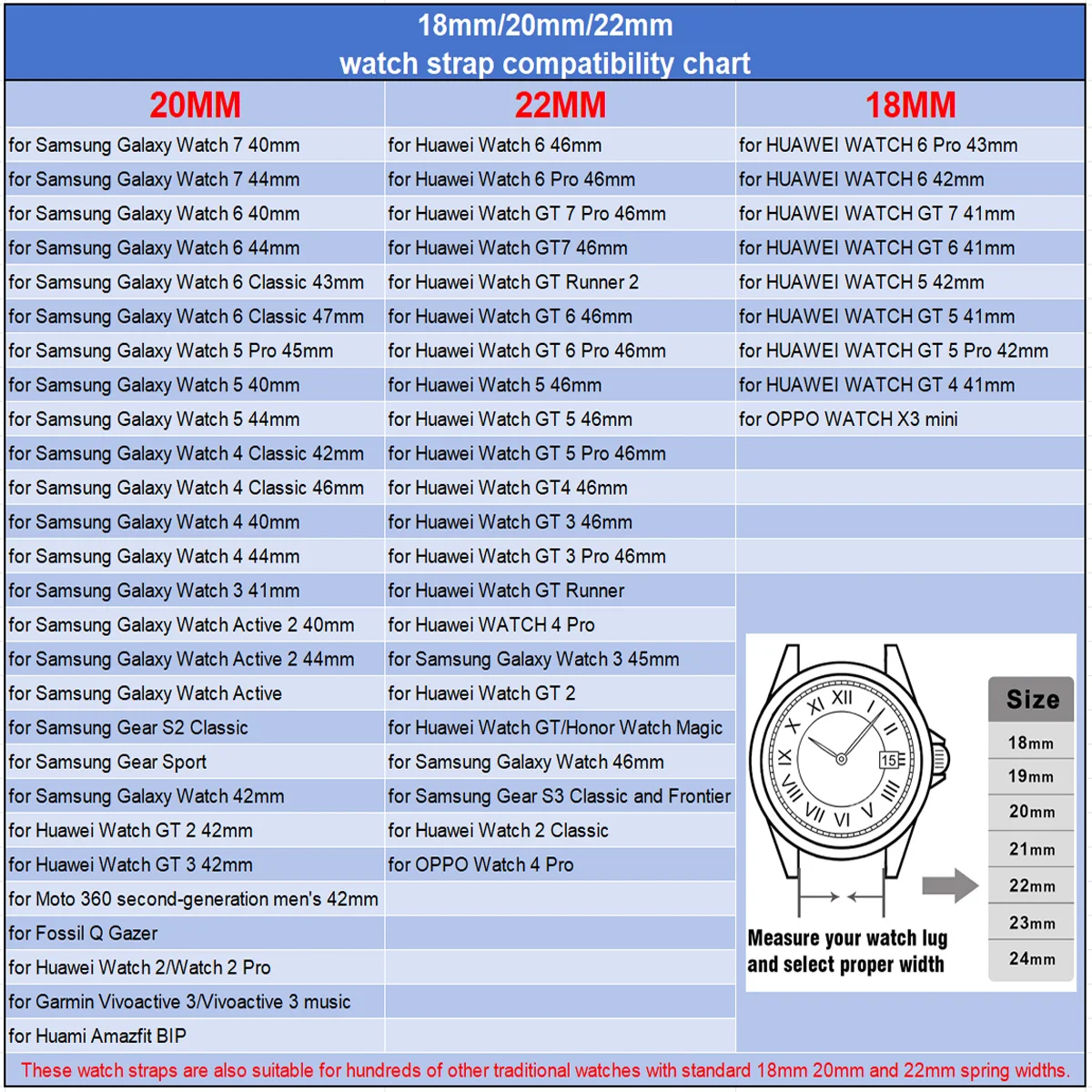 18mm 20mm 22mm Silikonarmband für Samsung Galaxy Watch 7 6 5 4 40/44mm Magnetisches Armband für Huawei Watch GT7 6Pro GT5 4Pro 46mm – Detail 1
