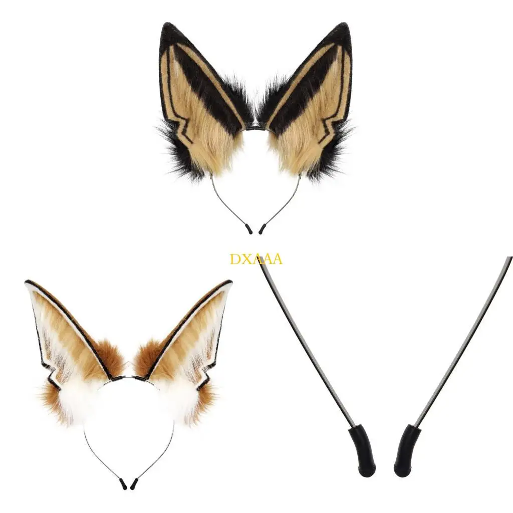 

DXAA Cartoon Animal Ears Hairband Not Irritating Plush Headwear Stylish Hair Band For Sensitive Skin Baby