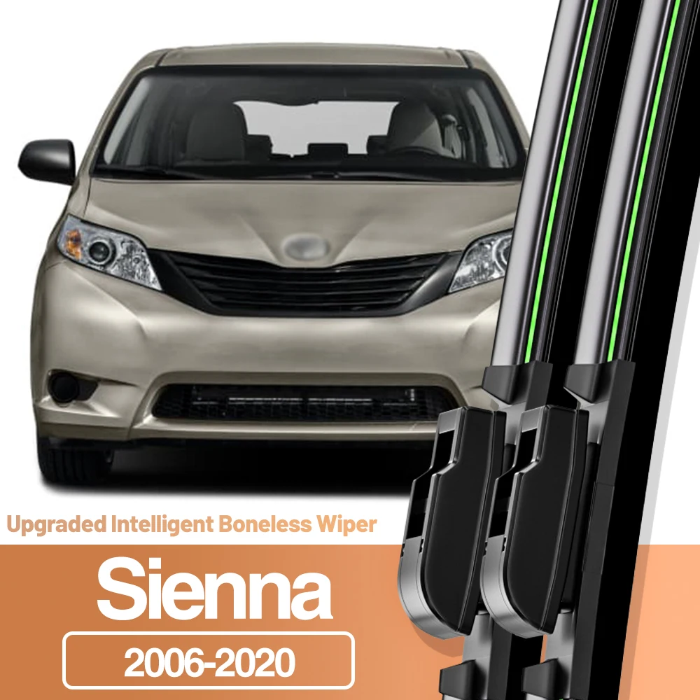 

2pcs For Toyota Sienna 2006-2020 Front Windshield Wiper Blades Windscreen Window Accessories 2007 2010 2011 2014 2016 2018 2019