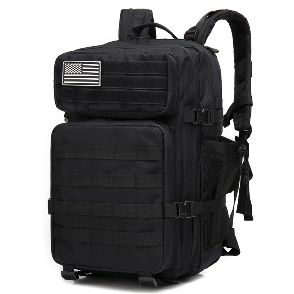 Mochila táctica de 45L, Mochila de asalto táctica 3P, Mochila de escalada impermeable para exteriores, Mochila para acampar, senderismo, caza