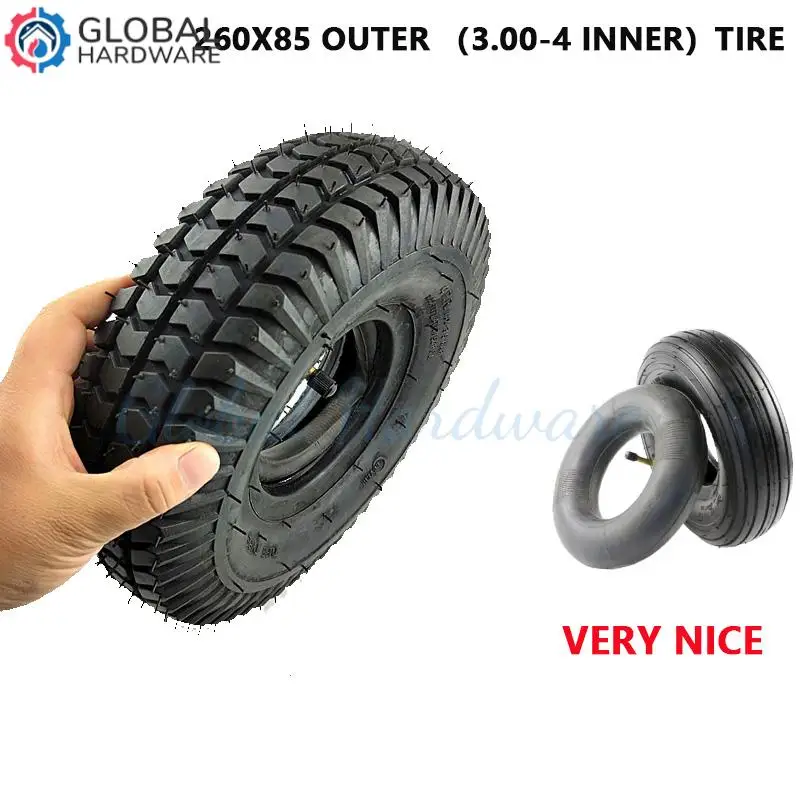 For off-road vehicles 260x85  inner and outer tires suitable for electric scooters ATV and Go Kart Inner and outer tires