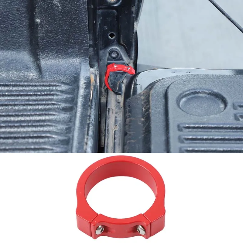 For Toyota Tundra 2007-2021 Aluminum Alloy Black Car Tailgate Anti-Theft Ring Car Modification Protection Accessories