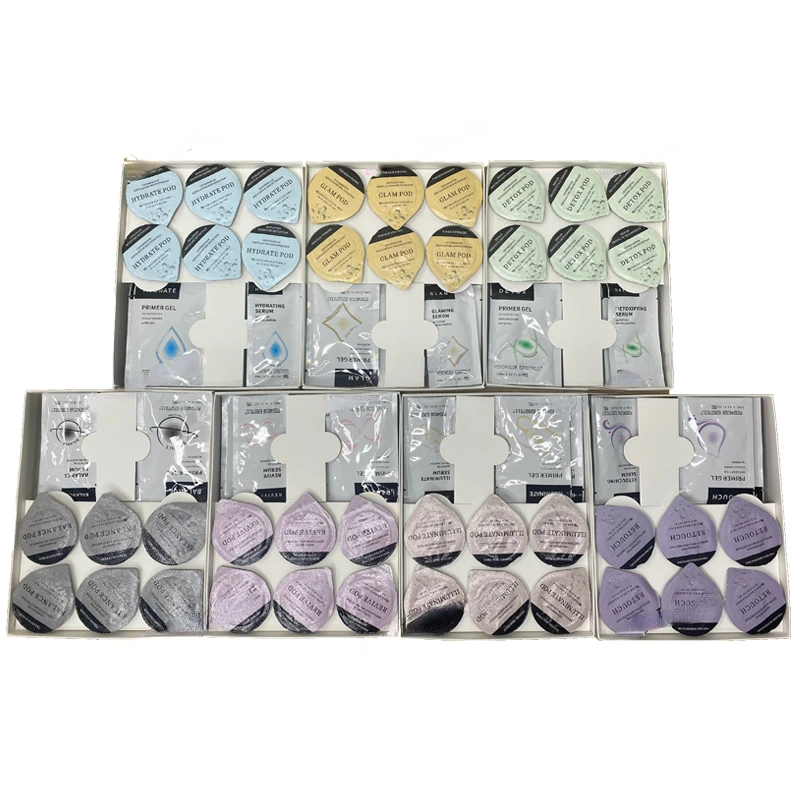 

New Packaging Retouch Glam Revive Hydrate Detox Balance Illuminate Kit Facial Oxygen Bubble Pods For Co2 Oxygen Machine