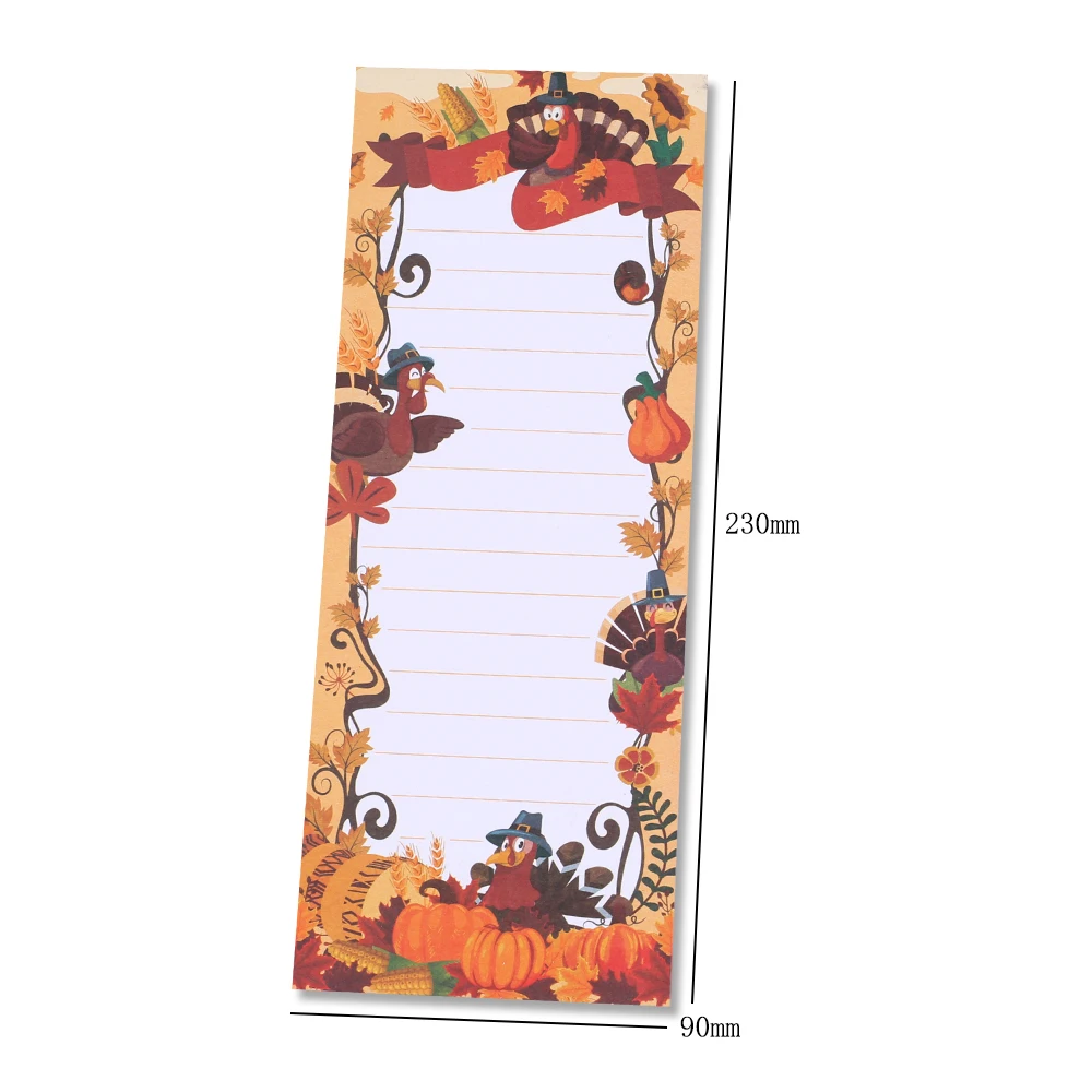 Imagem -05 - Long Cute Magnetic Memo Pad Notepad Note Notepad Halloween Refeição Geladeira Mercearia Compras Check List para Fazer a Agenda