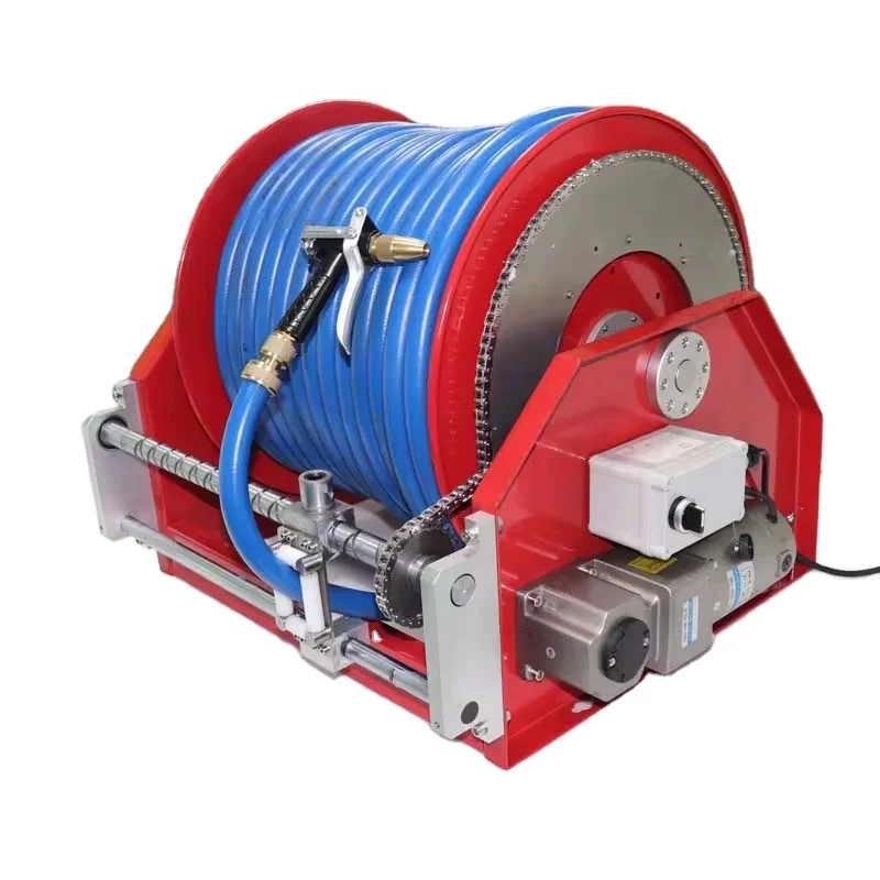 

4000PSI 50FT Water Air High Pressure Mini Retractable Hose Reel Pressure Washer Reel with Hose Heavy Duty Steel Hose Reel