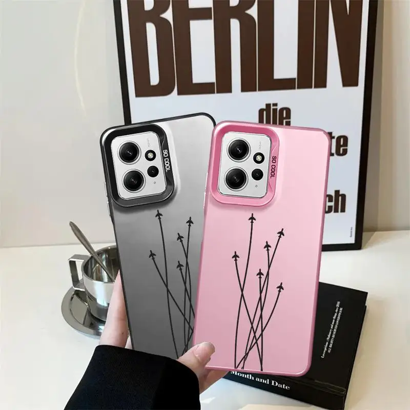 phone cases for Xiaomi Poco C50 X3 NFC C61 C51 X3pro Redmi 12C 13 A2 A3x 12 funda Back Shell Cover Altitude Aircraft Line Art