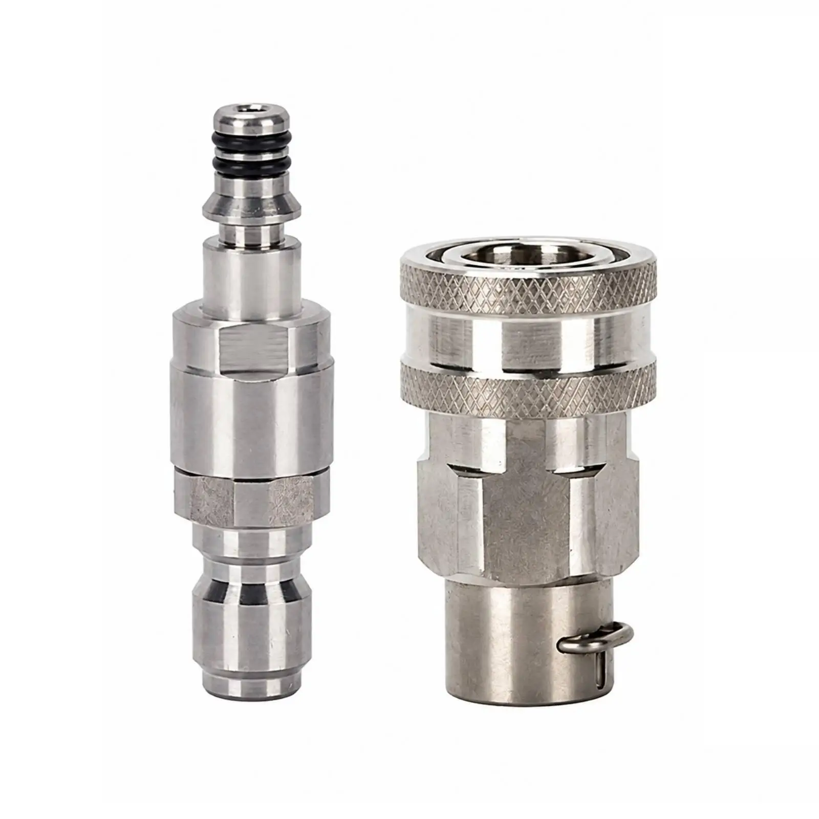 Stainless Steel High Pressure Hose Connector Rotary Anti Tangle Male Female 3/8 Thread for Car Washer Cleaning Tool