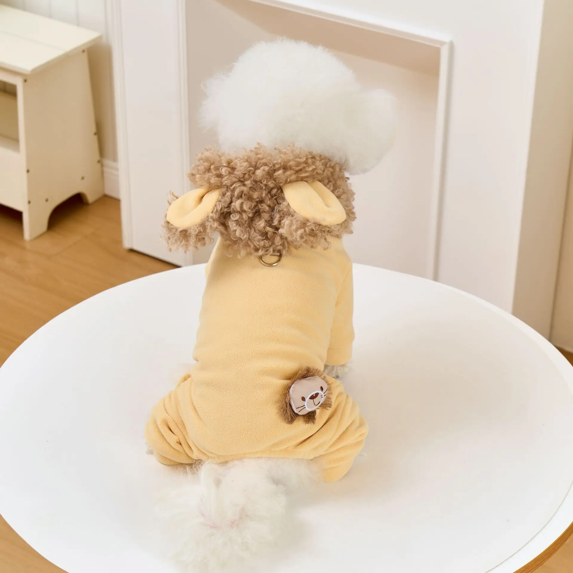 زي كلب الأسد الرائع والشرس لأحتفالات الخريف/الشتاء. مثالية لزي الأسد المريح على شكل كلب عيد الميلاد من Howllween #3