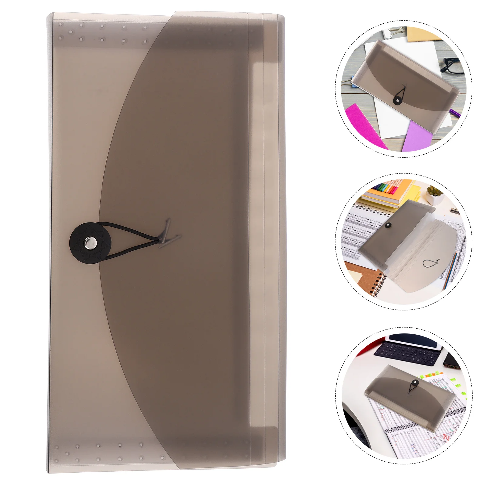 

13-Pocket Receipt Organizer Folder Expandable Pp Document Storage For Office Home School Portable File Bag Bill Holder Plastic