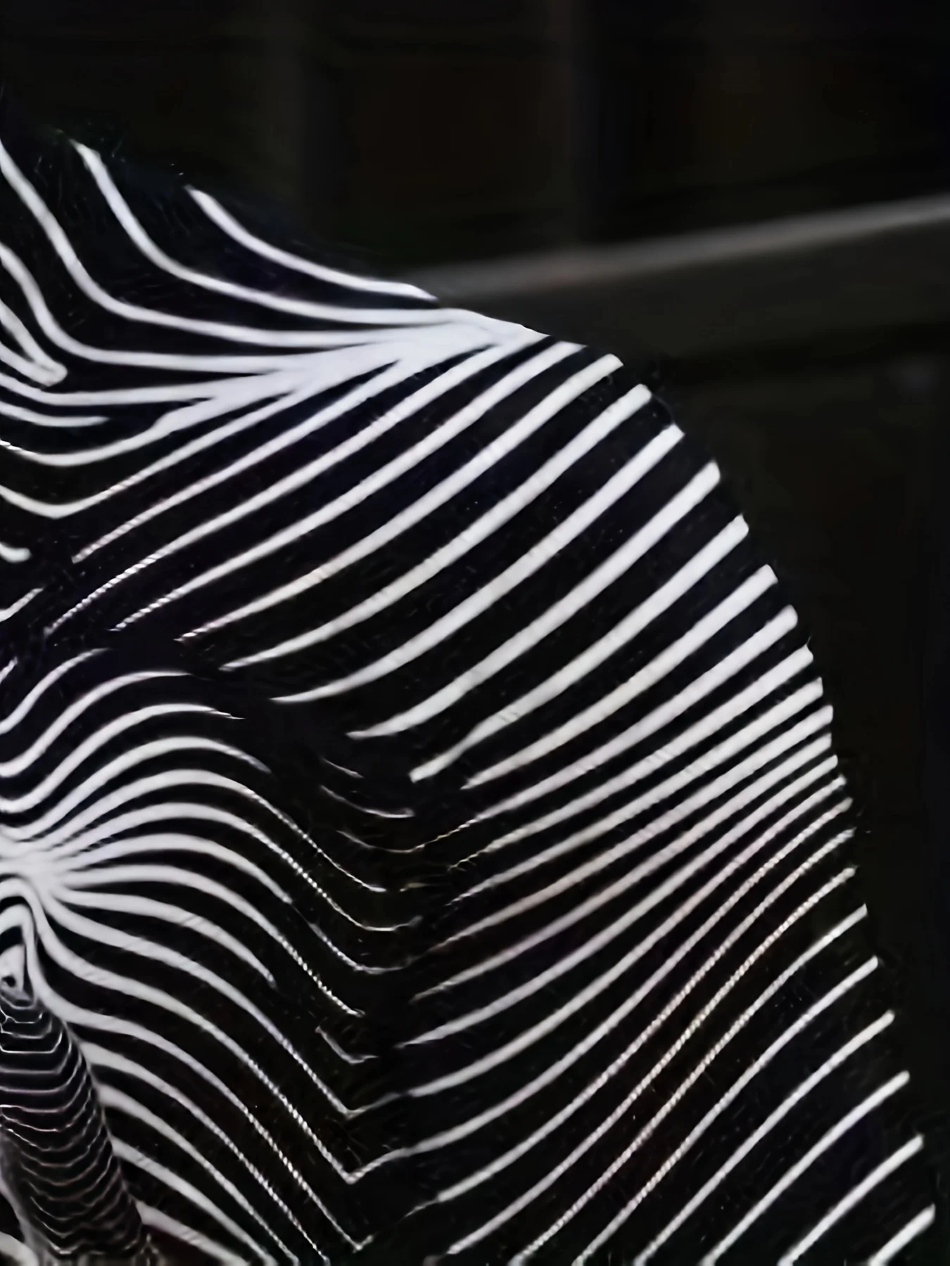 الخطوط العريضة موضوع نمط مطبوعة كم طويل تي شيرت أزياء التجميع جولة الرقبة مريحة للتنفس أعلى يوميا #2