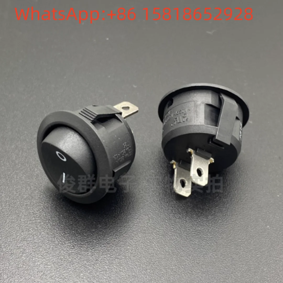 5pcs CNIBAO Germany RCA-1113 High Current 13A Rocker Switch Round Two-Pin Two-Position Power Button