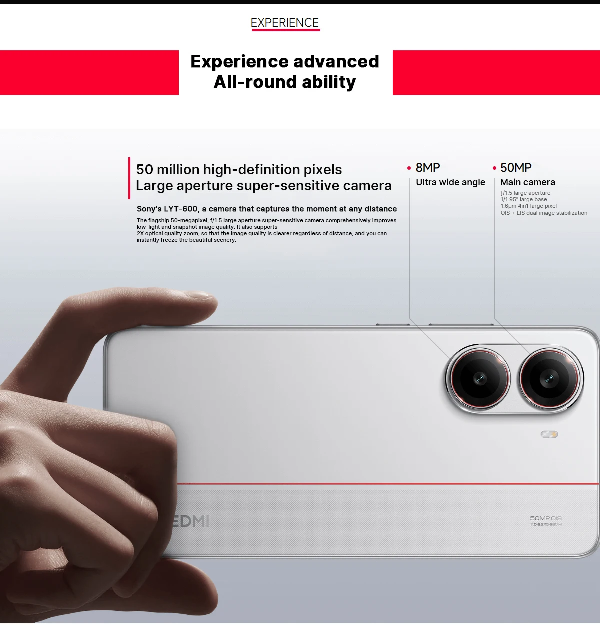 Redmi Turbo 4 5G Chinese Version Dimensity 8500-Ultra 50MP Xiaomi HyperOS 6550mAh 1.5K High-Brightness Eye-Care Display