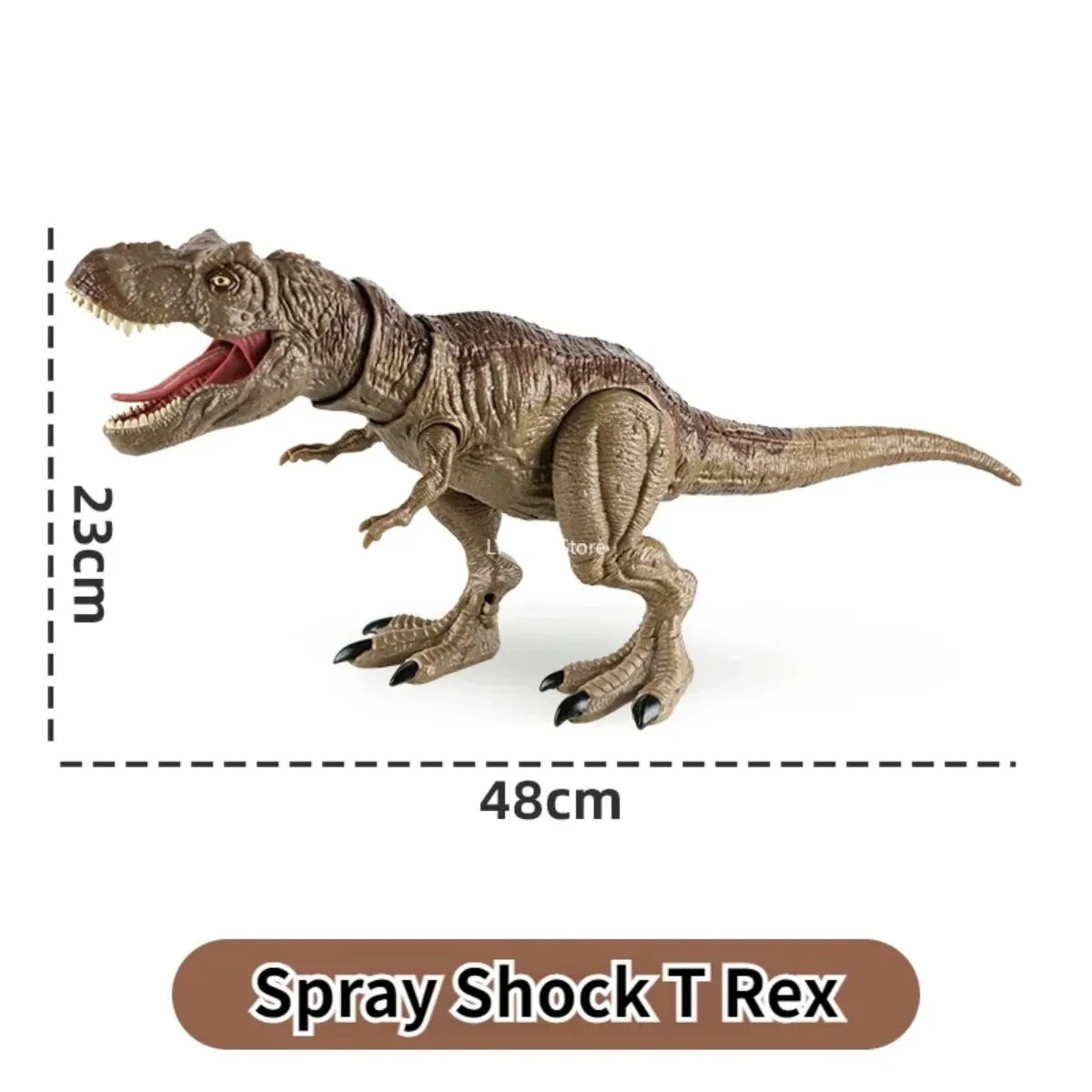 Tyrannosaurus Rex Action Figure Dinosaur Toy Realistic T-Rex with Vibration Roaring, Lights, Spray, Movable Jaws & Limbs Gift