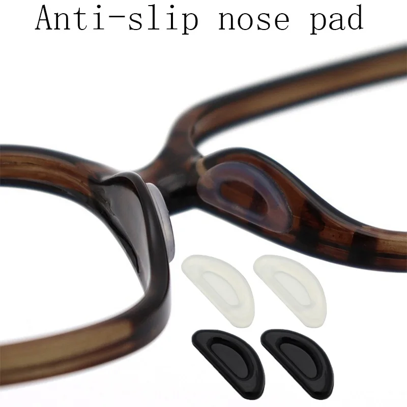 10/20/40/60PCS Nose Support Glasses Pads Silicone Clear Eye Pad Stickers for Glasses Anti Slip Push Nose Pads YJBT02