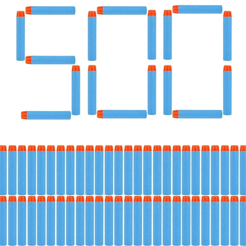 

Синие цельные пули с круглой головкой 7,2 см для бластеров Nerf N-strike Elite Series, поролоновые дротики EVA, аксессуары для детских игрушечных пистолетов