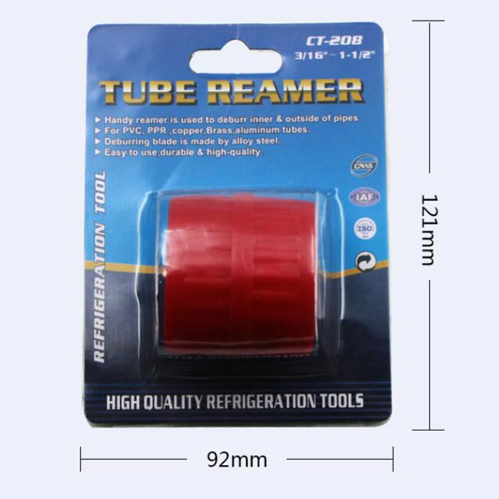 Pipe Burr Remover Reamer Tool High Strength Plastic Tube Chamfering Hand Tool for Pipe Cutting and Repair