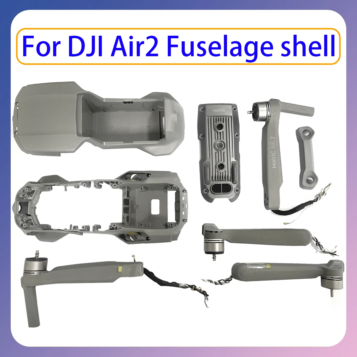 

Original Air2 body, front, rear, left, right power arm, upper, middle lower outer shell rotating and sliding for DJI Air series