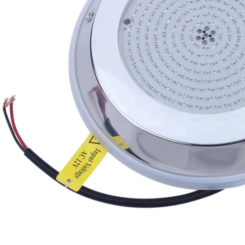 5X 18 Вт из нержавеющей стали + ПК, светодиодные светильники для бассейна, RGB, многоцветные, 12 В