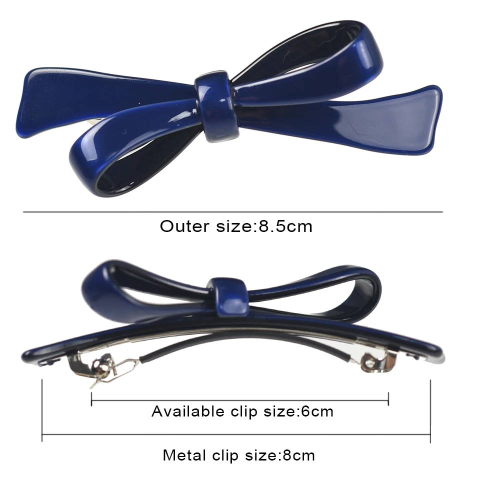 Women Headwear Middle Size Cute Hair Clip Bow Hair Barrette Not Ponytail Clip Fashion Hair Accessories For Women