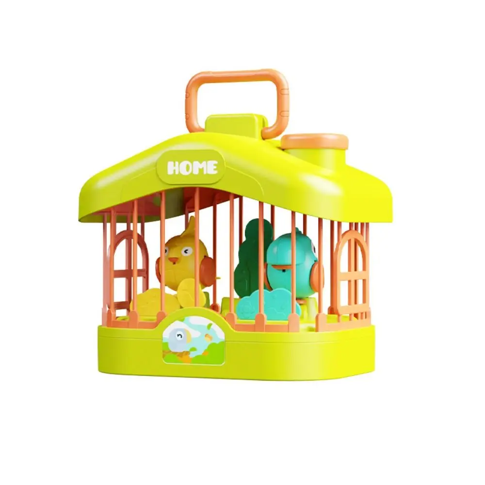 Learn To Speak Chirping Bird Cage Toy Light Sound Design Kids Voice-Activated Birdcage Pet Voice Controlled Induction