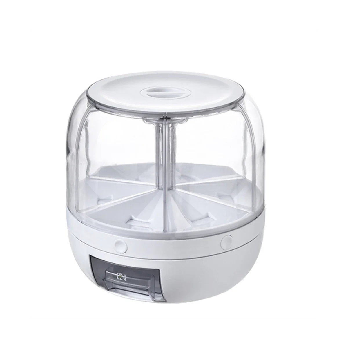 

1Pcs 360-Degree Rotation, Sealed Dry Food Barrel Dispenser Moisture-Proof Kitchen Container Storage Box