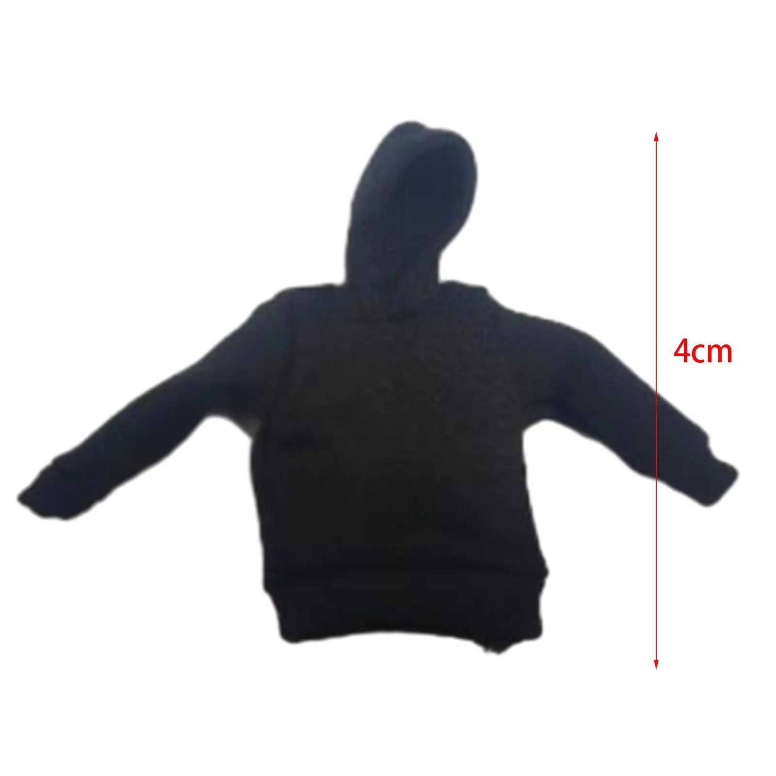 Hoodie artesanal masculino, roupas em miniatura, roupas de boneca, figuras de soldados, acessórios de vestir 1:18, 3,75"