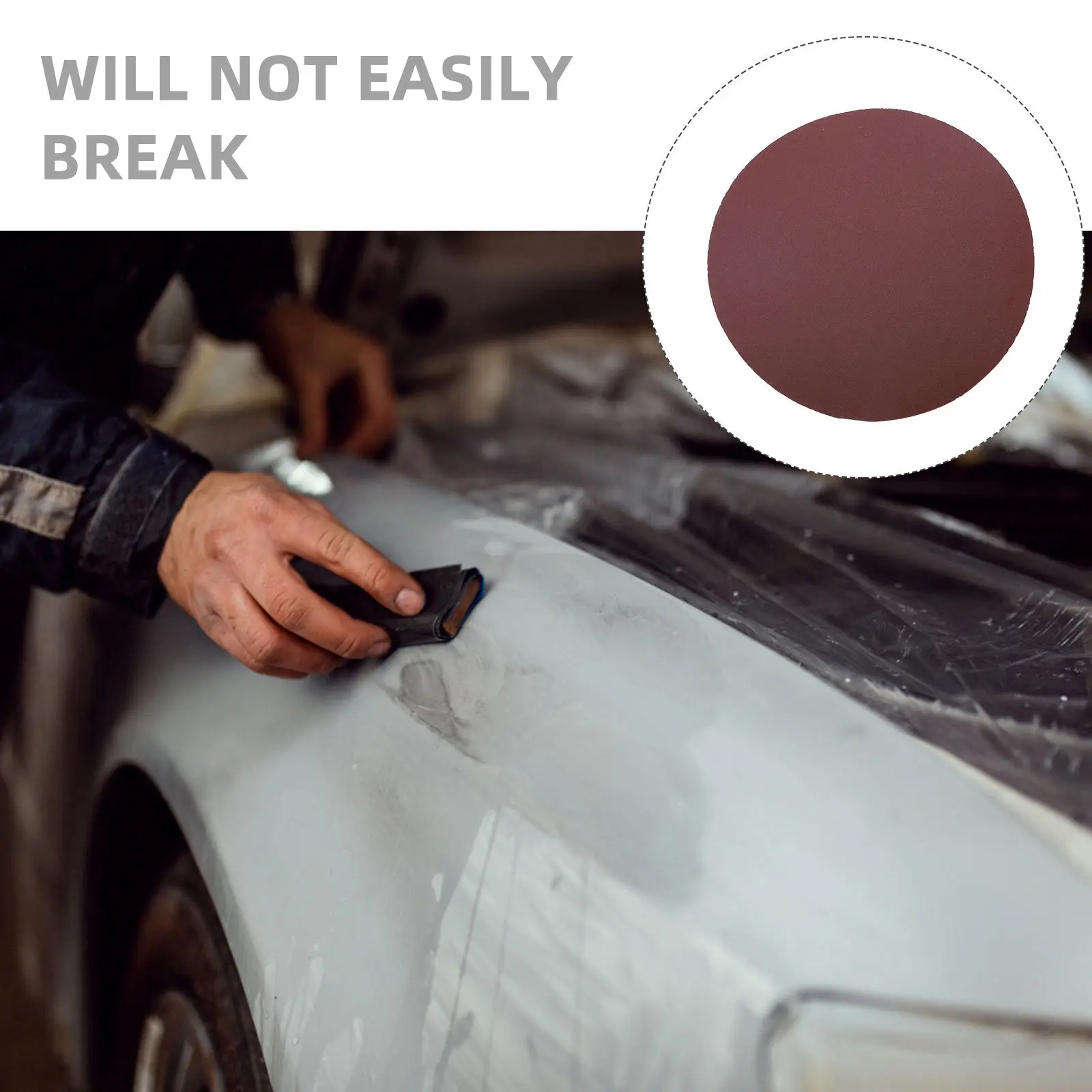 

20 шт. самоклеящихся шлифовальных кругов, наждачная бумага для влажной и сухой шлифовки, для полировки дерева и автомобилей