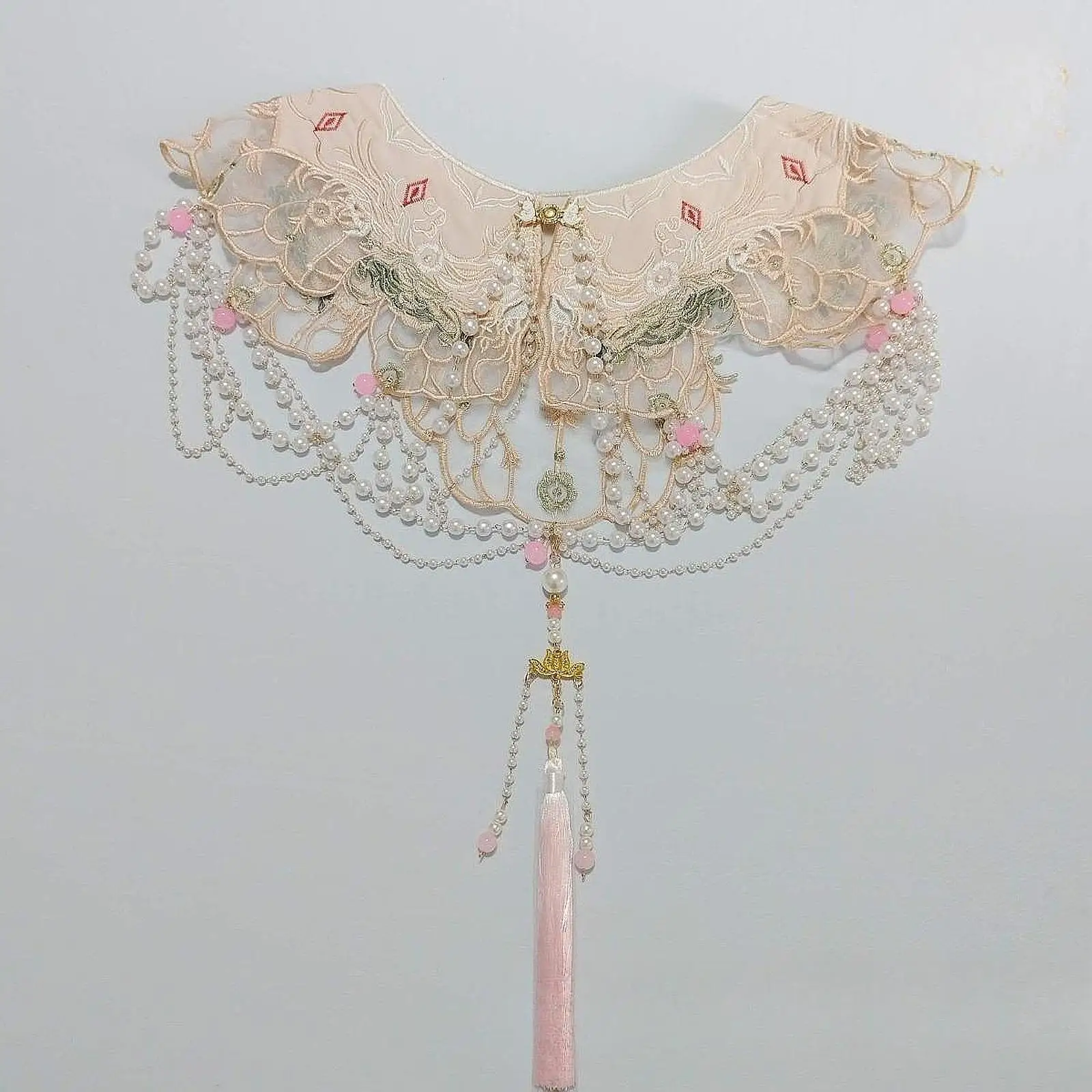 

Съемный воротник, шаль-цепочка, плечевой воротник с кисточками, накладной воротник для фотосессии, повседневная одежда для сценического шоу, уличная вечеринка