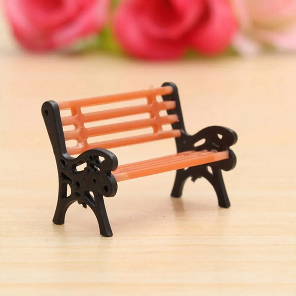 

Childern Toy Gifts for Miniature Garden Fairy World Decoration Miniature Park Seat Bench Dollhouse Decor Garden Ornament Craft