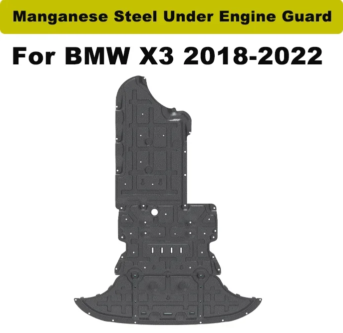 Osłona pod silnik ze stali manganowej do BMW X3 2018-2022, osłona silnika, akcesoria samochodowe.