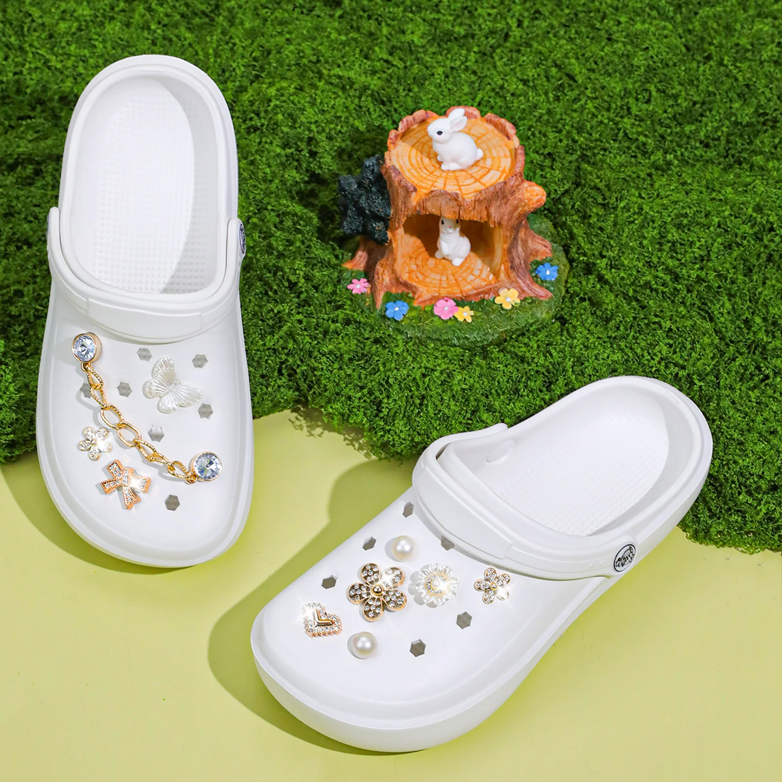 Lässige Clogs und Pantoletten, Leichte EVA-Gartenschuhe, Rutschfeste Sandalen, Atmungsaktive Slip-On-Schuhe für Drinnen und Draußen 666 – Detail 9