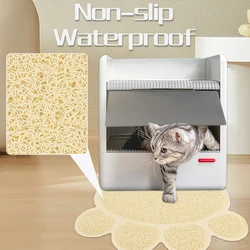 A cat claw shape waterproof pet cat and dog feeding mat, non-slip cat food mat, dog water bowl mat for indoor use