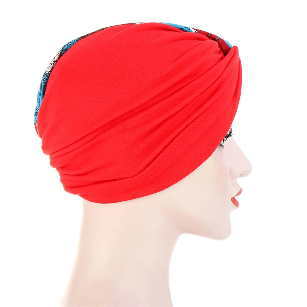 Turban à nœud torsadé imprimé pour femmes indiennes, Skullies, Hijab musulman, casquette de chimio, chapeau contre le Cancer, Bonnet extensible, couvre-tête pour perte de cheveux, nouvelle collection