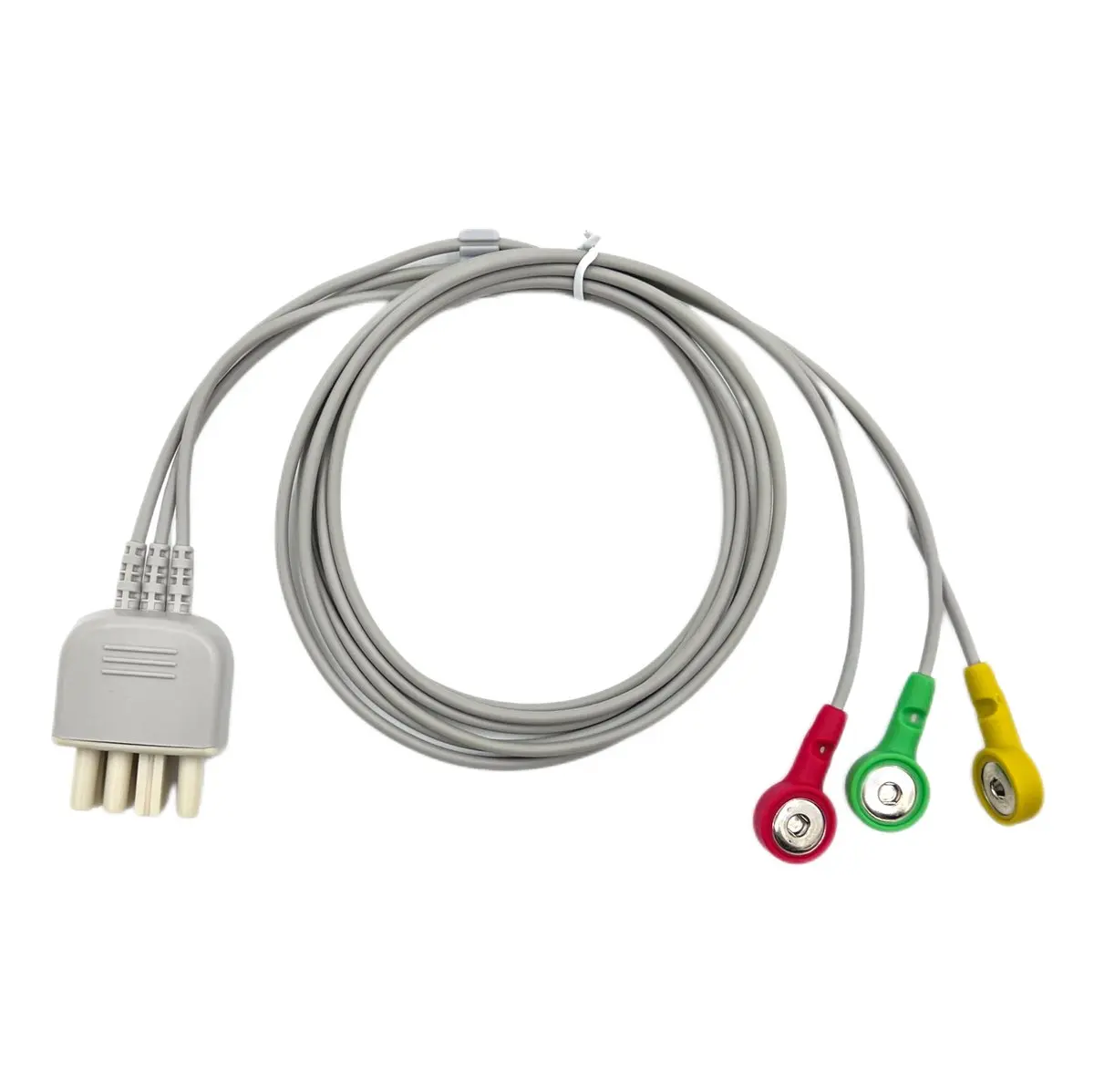 1m IEC ECG Leadwire - Adult TPU - for Hospital Ward & ICU Monitoring - Model ZE00741T3CI