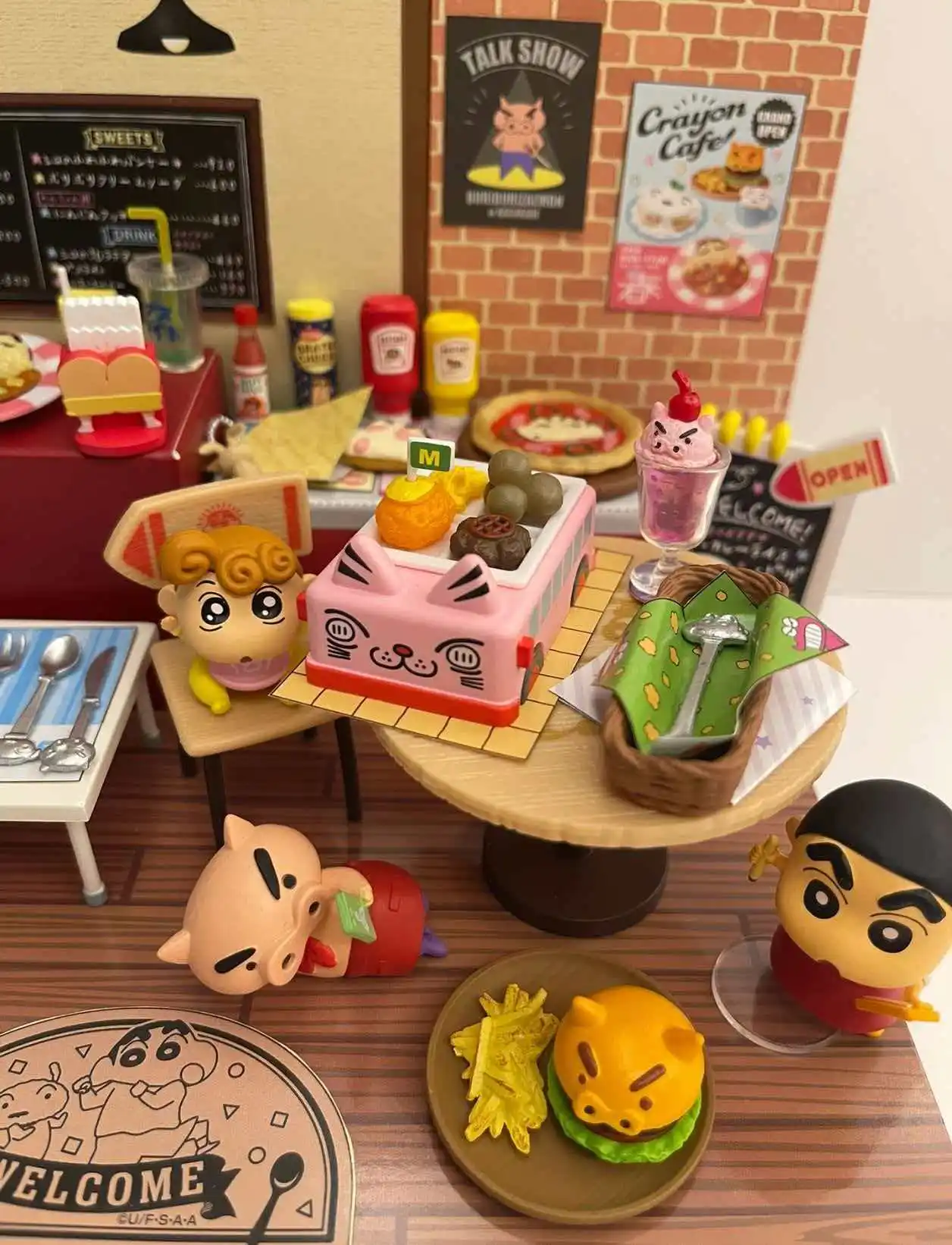 

In Stock Xiaoxin Cafe Dessert Shop Afternoon Tea Blind Box Mini Miniature Model Scene Decoration Toy Surprise Gifts For Fans