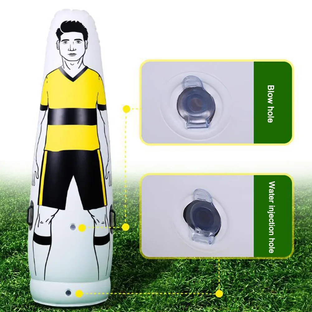 Manichino gonfiabile della barriera di allenamento per calcio da 160 cm, in PVC, per bambini e adulti
