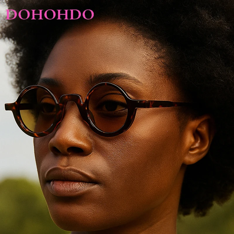 

Vintage Small Frame Round Sunglasses Women Luxury Hip-hop Designer Eye Glasses For Men Party Travel Driving Shades UV400 Óculos