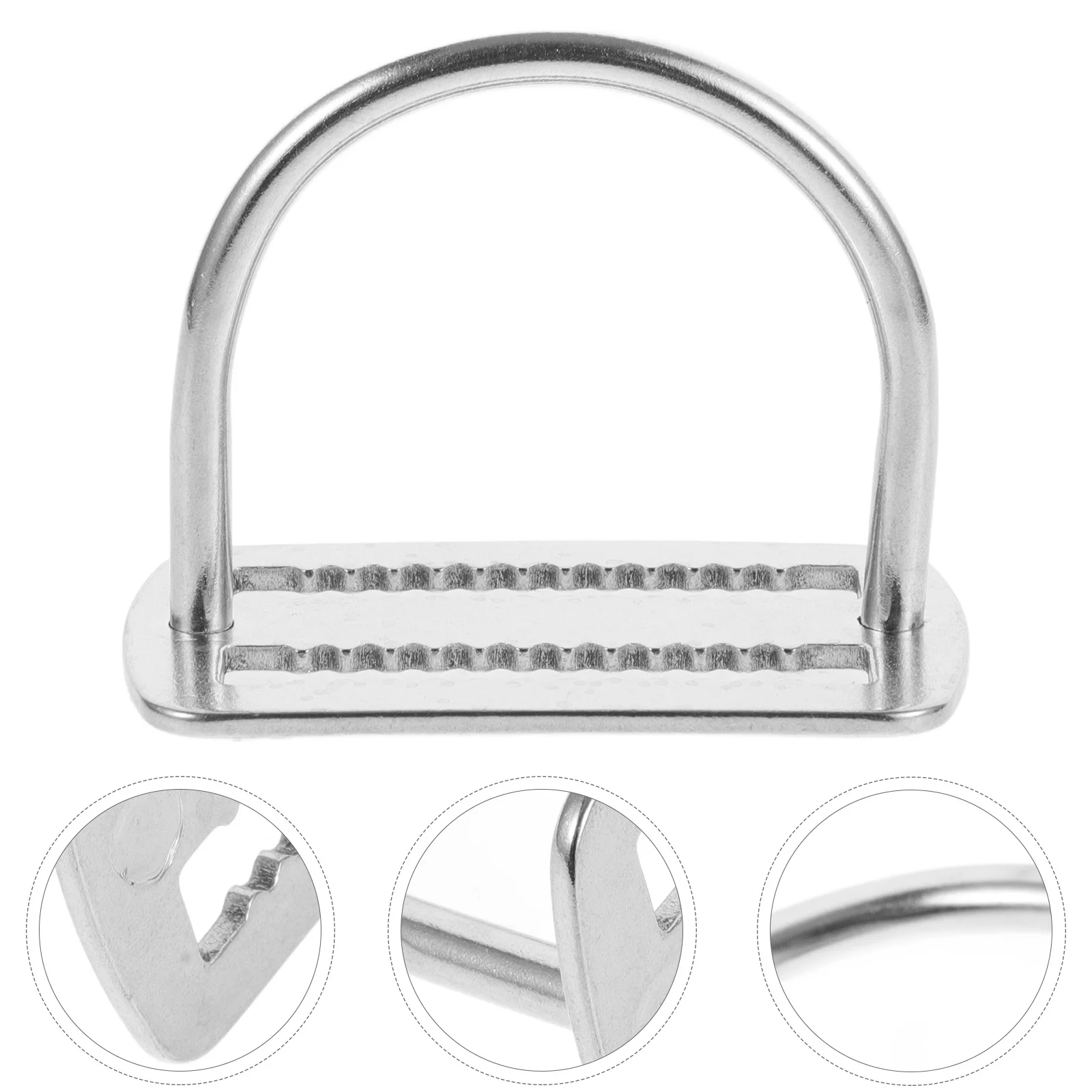 حزام الغوص مشبك D حلقة الفولاذ المقاوم للصدأ متعدد الاستخدامات الغوص الصيد الصيد الملحقات قدرة تحمل الوزن القوية الصدأ