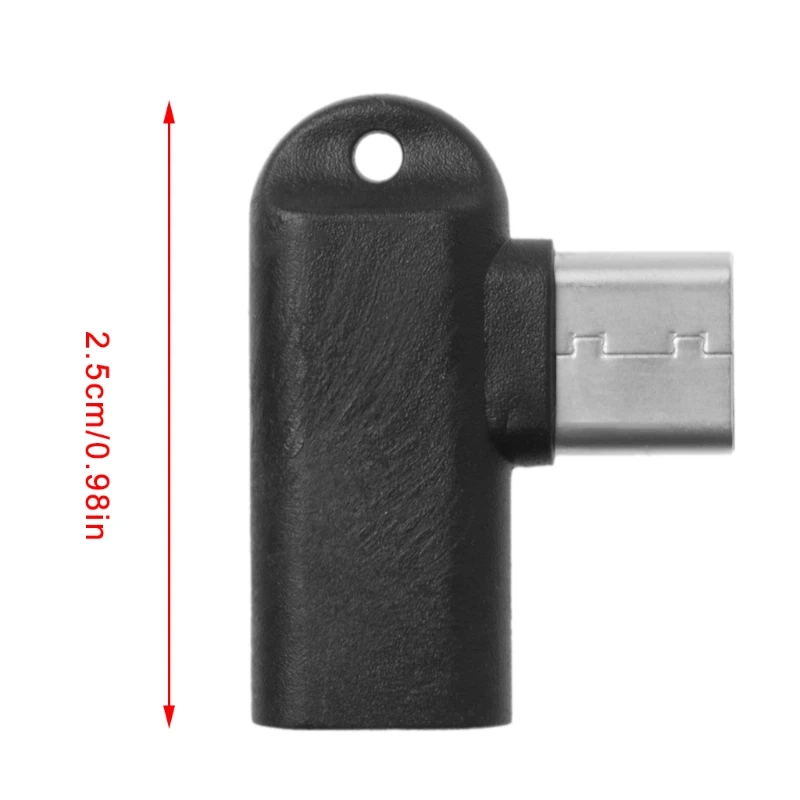 Professional 90 Degree Micro USB Female to Type C Male Adapter