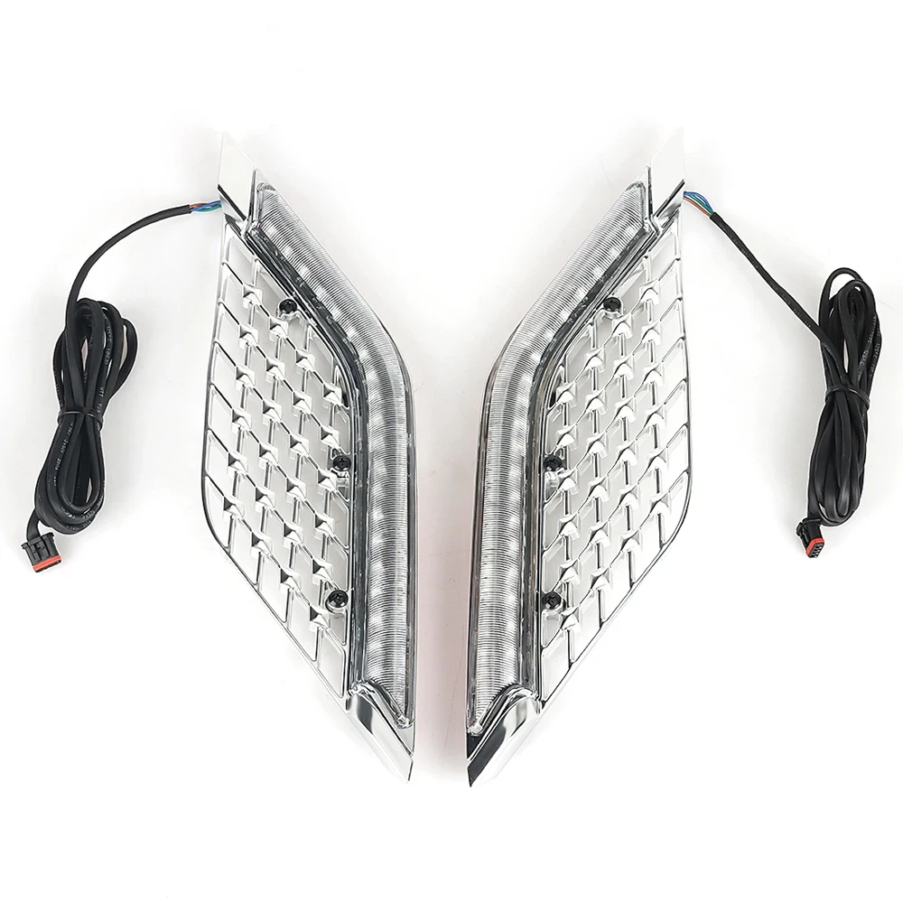 Motorcycle LED Light Radiator Grill Panels Decorative Light Lamp For Honda Goldwing Gold Wing GL1800 Tour DCT Airbag 2018-2023