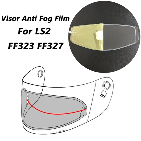 Пленка противотуманная для визора шлема LS2 FF323 FF327, защитная пленка для мотоциклетного шлема, аксессуары для защиты лица
