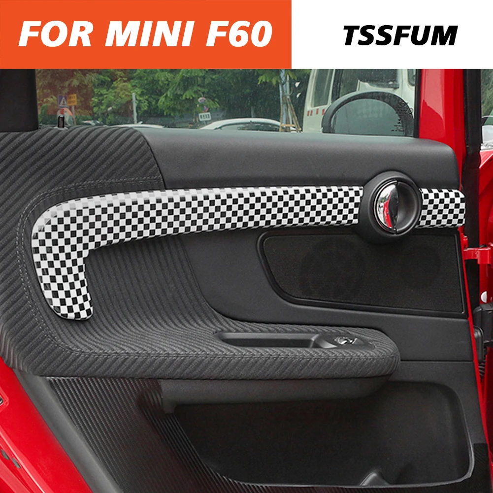 6 PCS Car Interior Decoration Cover Trim Door Protection Stickers for MINI Cooper S JCW F60 Countryman 2018-2020 Car Accessories