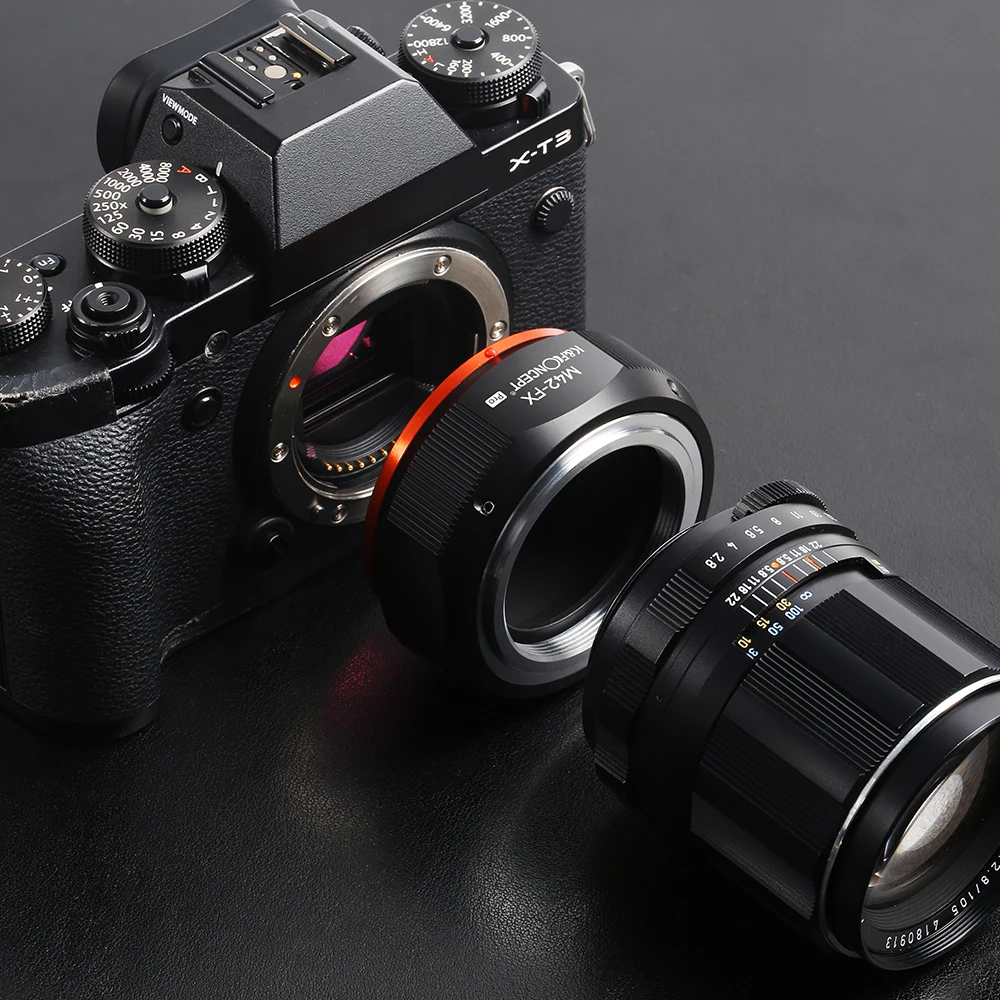 K&F Concept M42 to FX Pro Lens Adapter M42 Lens to Fujifilm X-Pro3 X-Pro2 X-T5 X-T4 X-T2 X-E4 XT100 XH2S XS10 XS20 X100V X-T30II