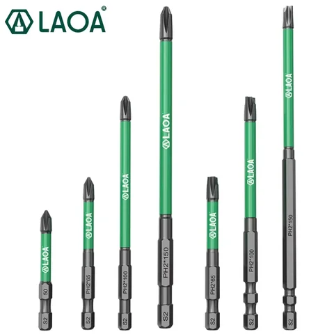 전기 기술자 PH2용 LAOA 강력한 자기 십자 드라이버 S2 드라이버 비트