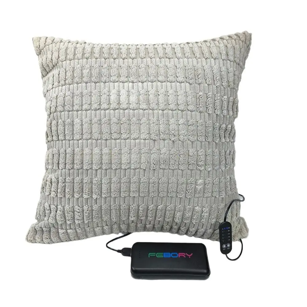 Heated Cushion USB Heating Plush Pillow Super Soft Heating Pad for Neck, Back and Shoulder Pain Relief Heating Pad Chair