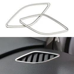 Car Front AC Air Vent Cover for Audi A3 8V 2013 2014 2015 2016 2017 2018 2019 2Pcs Stainless Steel Sticker Trim Accessories