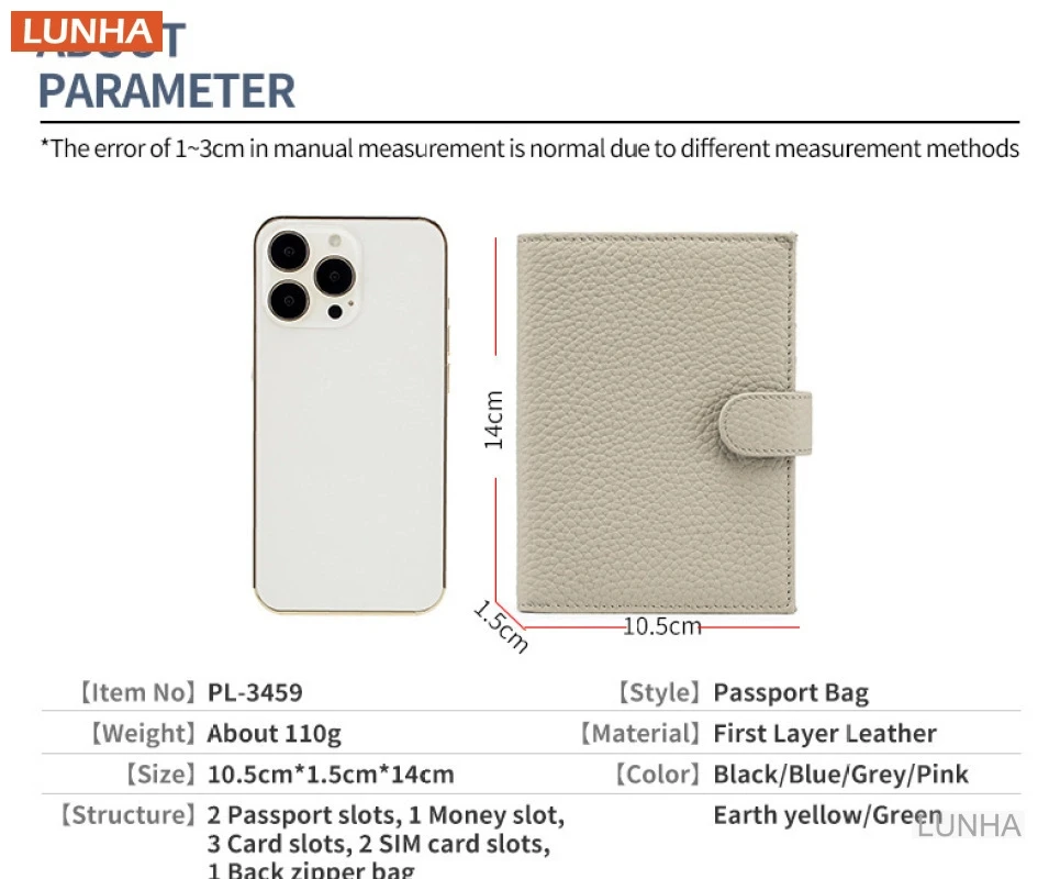 للجنسين حامل بطاقة الهوية جلد طبيعي RFID جواز السفر الغطاء الواقي حقيبة النقدية بطاقة SIM المحفظة تذكرة المنظم أصحاب لسيدة