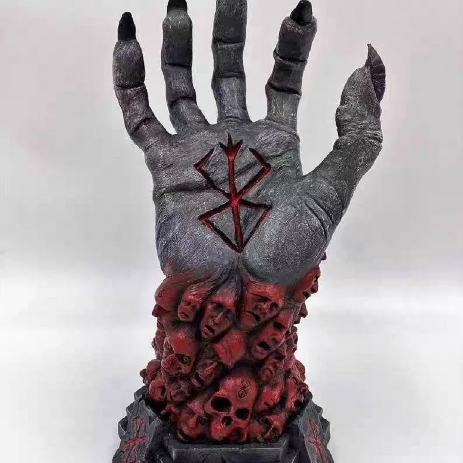 أنيمي Berserk الشكل Berserk يد الله الشكل الشيطان اليد Berserk جمع نموذج دمية لعبة الراتنج الشكل للطفل هدية عيد ميلاد